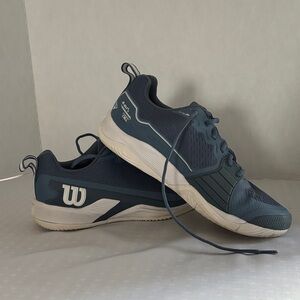 Wilson Men's Navy and White Athletic Shoes